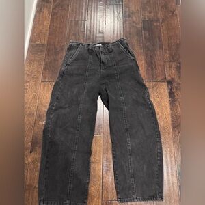 Future Collective Black Barrel Legs Jeans
